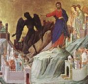 Duccio di Buoninsegna The Temptation of Christ on the Mountain (mk08) painting
